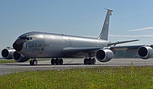 Friday early morning, May 31, 2019. This KC-135R, belonging to the 171st ARW Pennsylvania Air National Guard, is the first aircraft to take off. In the picture it's moving from the south ramp to south taxiway. 