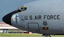 "... And Justice For All" nose art on the KC-135R 58-0072 