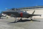 The F-35A Lightning II on display for the photographers attending the media/spotters day on Friday morning, May 31, was the commander's aircraft 15-5200 of the 421st Fighter Squadron "Black Widows". 