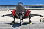 F-35A Lightning II underside from the front. 