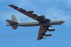 Late in the morning on Tuesday, June 4, 2019, this 2nd BW B-52H performs a fly-pass over Aviano AB after a non-stop flight from Barksdale AFB, Louisiana. 