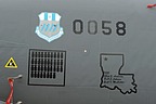 Mission markings of previous operations carried out by #60-0058 B-52H in different world theater. The star on the Barksdale AFB location, identifies STARBASE Louisiana which is a premier Department of Defense STEM (science, technology, engineering and mathematics) Youth Program sponsored by the 307th Bomb Wing , Air Force Reserve Command.