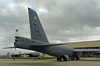 Rear view of the bomber. Tail height is 12.4 meters, it's the same short tail developed for the B-52G. The previous versions (A just for test, B, C, D, E and F) had a higher tail.