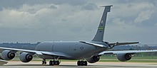 A KC-135R belonging to the 916th Air Refueling Wing from Seymour Johnson AFB, North Carolina.