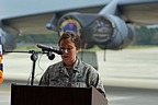 501st Combat Support Wing Public Affairs officer opens the press conference