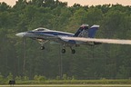 CF-18 Demo aircraft CF-188 188776 arrival at Lake Simcoe Regional Airport (CYLS), ON