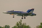 CF-18 Demo aircraft CF-188 188776 arrival at Lake Simcoe Regional Airport (CYLS), ON