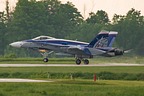 CF-18 Demo aircraft CF-188 188776 arrival at Lake Simcoe Regional Airport (CYLS), ON