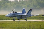 CF-18 Demo aircraft CF-188 188776 arrival at Lake Simcoe Regional Airport (CYLS), ON
