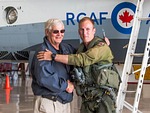 President & CEO of the CWH Museum Mr. David Rohrer & CF-18 Demo Pilot Captain Matthew Kutryk