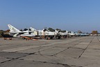 Ukrainian Air Force Su-24, Su-27, MiG-29 line-up