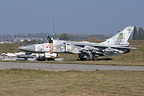 Su-24M 44 White showcasing its various air-to-surface weapons