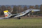 The 184th FS Heritage F-15C 84-0004 landing at Starokostiantyniv air base