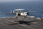 VAW-121 'Blue Tails' E-2C Hawkeye landing