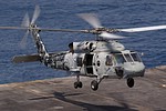 HS-5 Nightdippers SH-60F Seahawk landing