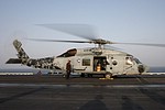 HS-5 Nightdippers SH-60F Seahawk warming up