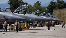 USAF 493rd FS F-15C/D Eagles flight-line