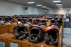 Room full of flight gear