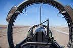 View from the backseat in the T-6A Texan II