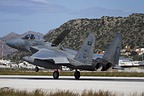 RSAF F-15C Eagle 215 landing