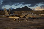 RSAF F-15C Eagle 209 in the evening light