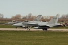 Finnish Air Force F-18C Hornet, with RNLAF F-16AM