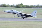 RSAF F-15C Eagle landing