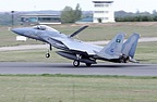 RSAF F-15C Eagle landing