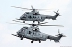 Pair of EC725 Caracal CSAR helicopters
