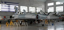 A look inside of the hangar of 332 Mira