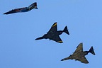 Final HAF RF-4E Phantoms in formation