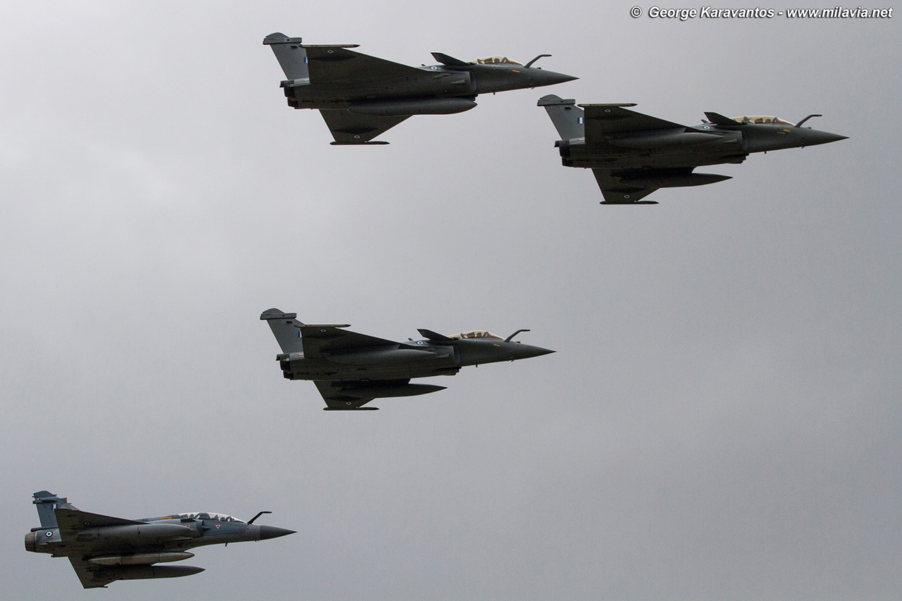 Arrival First Hellenic Air Force Rafales - Tanagra air base, Greece ...