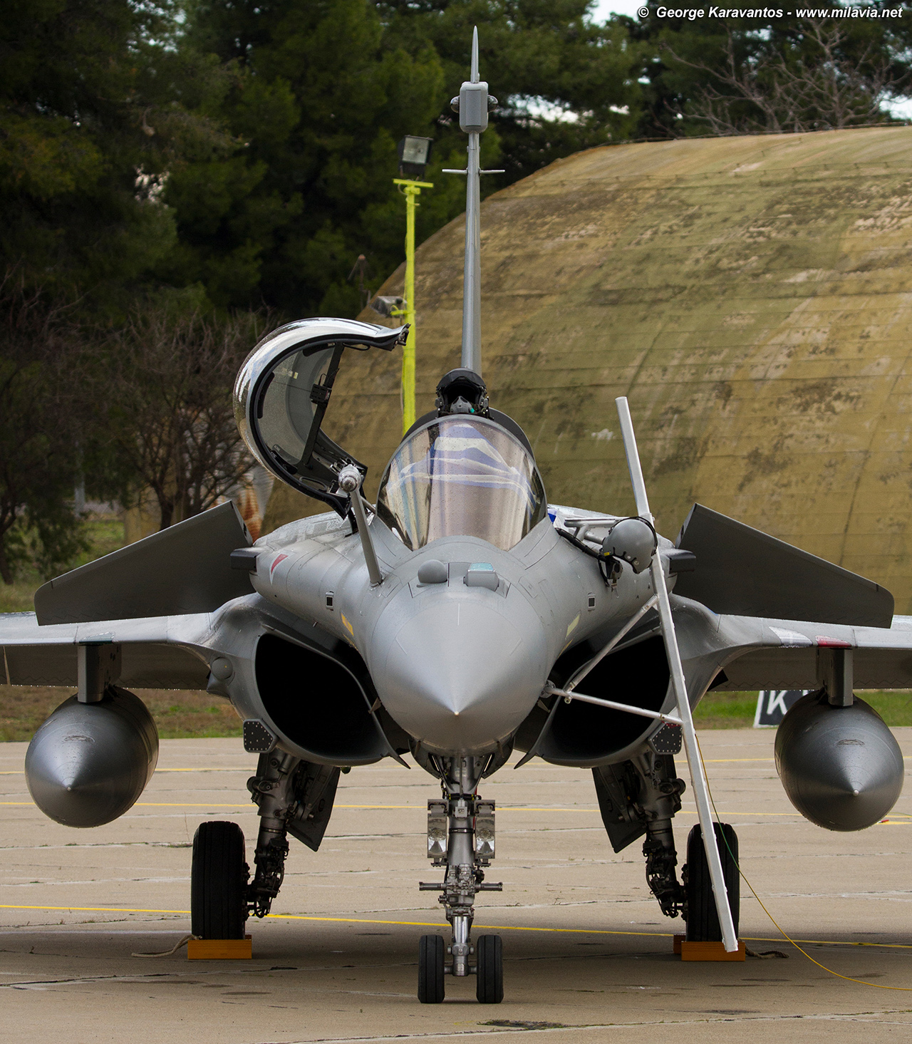 Arrival First Hellenic Air Force Rafales - Tanagra air base, Greece ...