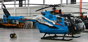 Heeresflieger HFUS1 Bo 105 86+28 special c/s, Holzdorf Air Base