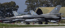 HAF 343 Squadron F-16C Block 52+ Fighting Falcon (525) from 115 CW Souda