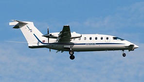 Piaggio P-180 Avanti I is designated VC-180A in Italian service, seen here is MM62203 with CAE-MC markings. Photo by Marco Papa, via author