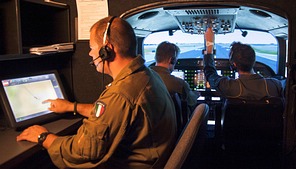 CAE Multi-Crew session in the ALX simulator. Photo provided by CAE-MC, via author