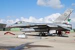 Although appearing bare metal skin, the Italian F-16s are painted with a clear coat of 'Have Glass' anti-radar paint.