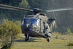 UH-90A landing at the emergency site