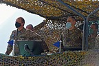 Maj. Gen. Angelo Michele Ristuccia, 'Vittorio Veneto' Division Commander, and Brig. Gen. Stefano Lagorio, 'Friuli' Aeromobile Brigade Commander, attend the tactical action at the Rivoli Bianchi range