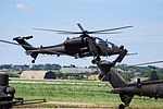 A129D coming to land at the Mangusta flightline