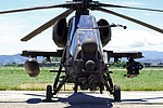 A129D Mangusta with a single missile on its Spike-ER launcher