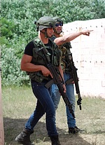 The exercise opponents guarding the compound prior to the assault