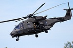 UH-90A M134D doorgunner engaging targets