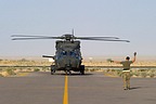 NH90 marshalled to the platform