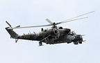Czech Air Force Mi-24V Hind 7356 escort