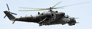 Czech Air Force Mi-24V Hind 7357 escort