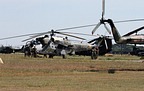 Czech Air Force Mi-24V Hind preparing for flight