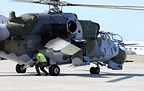 Czech Air Force Mi-24V Hind 7357 with tiger artwork