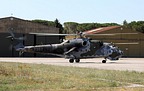 Czech Air Force Mi-24V Hinds departing